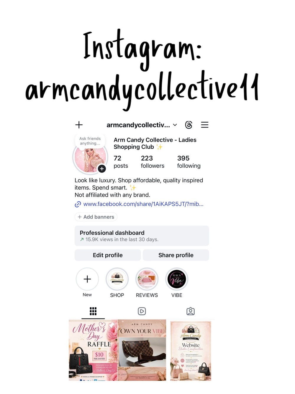 Follow us on Instagram: armcandycollective11